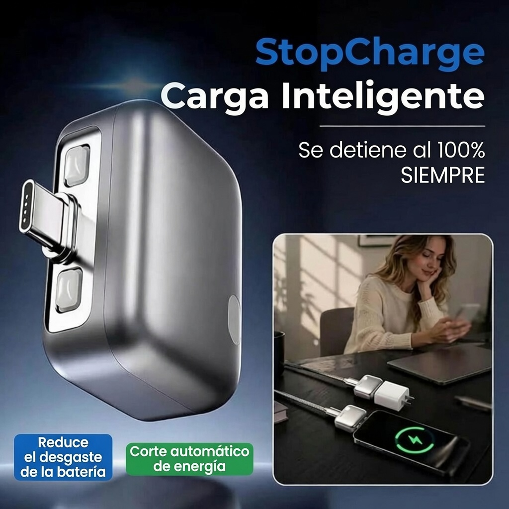 Adaptador de Carga Rapida de 140W con Separador de Seguridad